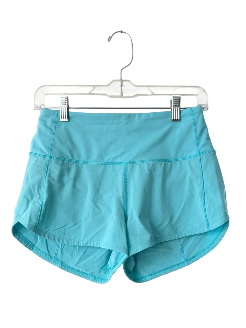 Lululemon Speed Up HR Short Turquoise Blue Size 6 (W7BEXS) Athletic Running